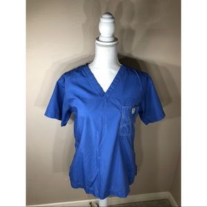 Blue Sky Scrubs Periwinkle Top